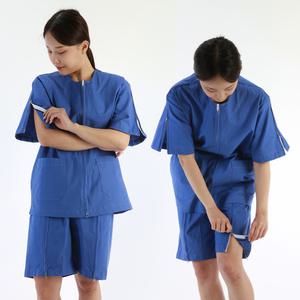 신화가운 IMS치료용환의 트임환자복 한의원 환자복 벨크로형 지퍼형 기능성 환자복 한벌세트