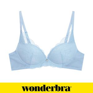 [Wonderbra]원더브라  소프트 레이스 노와이어 브라 블루