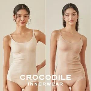 [크로커다일] 감탄브라 써모라이트모달 히트탑2종 오트밀 베이지 CDWTB4O1415