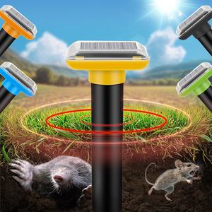 태양광 두더지 퇴치기 쥐 뱀 초음파 야생동물 포획기 해충 트랩 진동 주파수 플러스