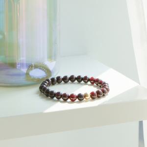 가넷 석류석 14K 골드필드 원석팔찌 6미리 파워스톤 천연석