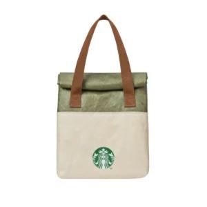 스타벅스 정품 베이지 사이렌 런치백 보온 도시락 가방