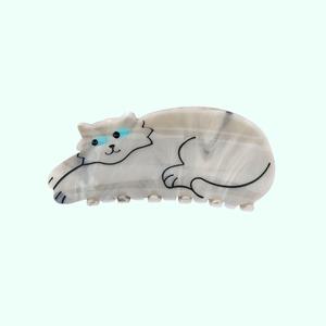 [롯데백화점]코프트 [쿠쿠수제뜨]COUCOU SUZETTE 회색고양이집게핀