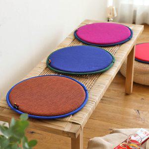 식탁 벤치 의자 얇은 원형 방석 8colors