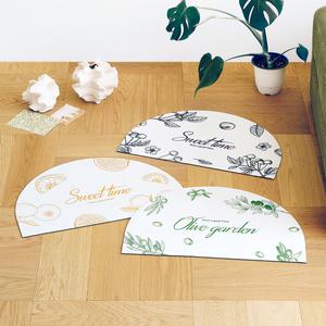 [살림의기술]1P+1P 드로잉 가든 논슬립 규조토 발매트