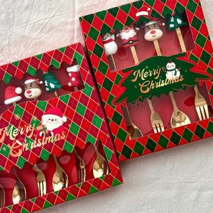 크리스마스 스푼 포크 선물세트 홈파티 연말연시 단체 감사선물