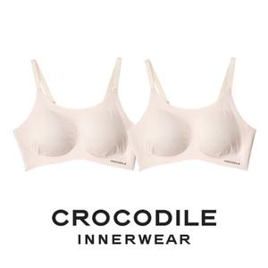[크로커다일] 감탄브라 소프트핏 쉘론 스트랩 패드일체형 브라2종 라이트베이지 CDWBR5M10_2
