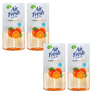 [애경] 홈즈 에어후레쉬 크리스탈워터 시트러스 오렌지향 400ml 4개 제