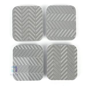 건컴 4P 사각 진동방지패드 그레이 원형방진고무 냉장고받침 진동흡수패드