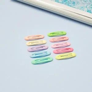 라운드 파스텔 무광 똑딱핀 1set 여아 키즈 헤어악세사리 머리핀 예뻐요