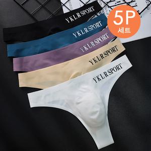 커플 피트니스 쫀쫀 티팬티 5장세트