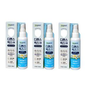 동국) 디펜스 벅스 더블 60ml  x 3팩 모기 털진드기 기피제