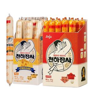 천하장사 왕봉스틱800g 소시지 오리지널1개 콰트로치즈2개