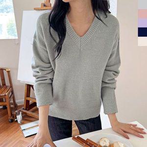 [NS홈쇼핑]2LUND 5010 여자오버핏트윙클 브이넥니트 [WCBB7BB][35136490]