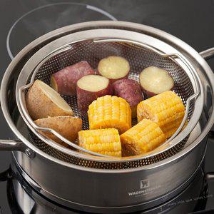 [바겐슈타이거] 펀칭 스텐304 삼발이 찜기 22cm 찜받침 찜망 오븐 에어프라이어 사용