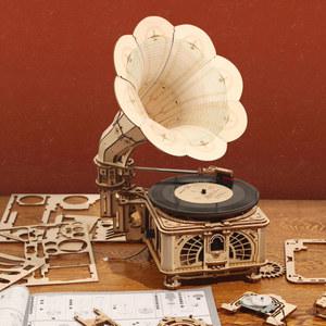 ROKR 턴테이블 축음기 DIY LP판 클래식 레코드판 커버