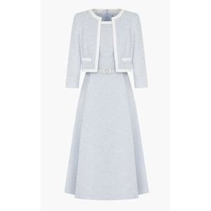 [케네스레이디](신세계 사우스시티)E565 배색 자켓 레이어드 원피스 EWOPOE1100