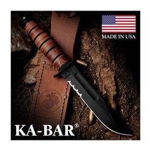 케이바 USMC 브라운(S) 나이프(USA) /고정식 칼(픽스드 나이프) 서바이벌 택티컬 캠핑 다양한 아웃도어