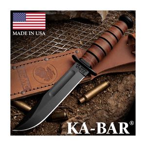 케이바 USMC 브라운(F) 나이프(USA) /고정식 칼(픽스드 나이프) 서바이벌 택티컬 캠핑 다양한 아웃도어