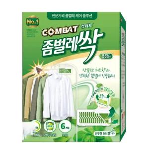 컴배트 좀벌레싹 옷장용 허브향 6개입 2개