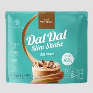 [달달슬림쉐이크]달달슬림 맛있는 단백질 쉐이크 파우치 다이어트 식사대용 프로틴 파우더 보충제 초코...