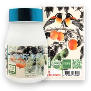 3+1 좋은습관 유기농 여주 애사비 60정 알약 형태 에탄산 애플사이다 비니거 