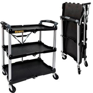 접이식 카트 선반 식당 트롤리 공구함 경량 서빙