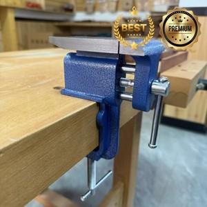 다기능 무거운 테이블 클램프 미니 알루미늄 벤치 바이스 턱 미끄럼 방지 다목적 도구 360 학위 회전 주철