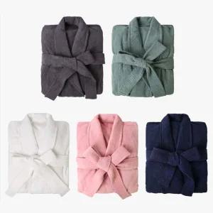 송월 40수 라이트 가운 목욕 바스 샤워 로브 여자 남자 커플 여성 남성