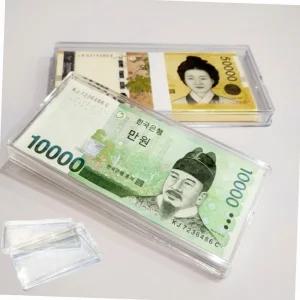 투명케이스 기념 세계 화폐 취미 수집 지폐보관함