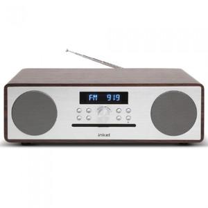 인켈 IK-A370CD (월넛) 빈티지 카페 감성 CD 플레이어 무선 블루투스 스피커