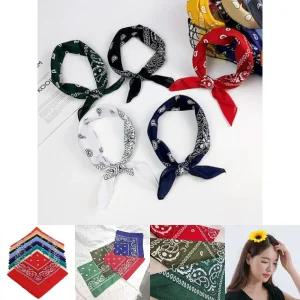 손수건 스카프 반다나 면 등산 헤어 밴드 프레즐리/어린이집/파티/고급/선물/패션/학생/유치원/초등/월드컵