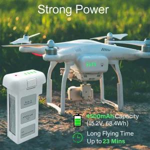 생활건강 수집품 DJI 팬텀 3 Pro/표준/고급/SE/4K 15.2V 4500mAh LiPo 4S 지능형 교체 배터리용 드론 배터