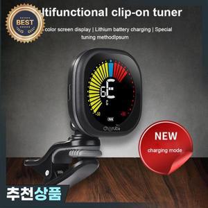 Cherub 충전식 일렉트릭 기타 튜너 페달 클립 온 미니 LCD 튜너 크로매틱 바이올린 우쿨렐레  WST-670
