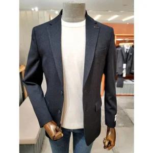 [갤러리아] 23 F/W 본 듀플렉스 버드아이패턴 네이비 캐쥬얼 쟈켓 BN3FEA201