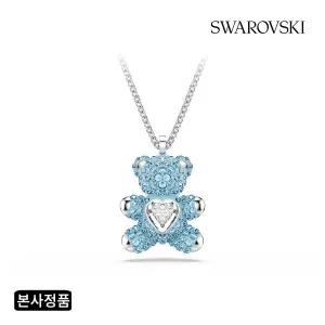 [스와로브스키](강남점)[본사정품/쇼핑백증정] Teddy Heart 아쿠아 블루 목걸이 5737620