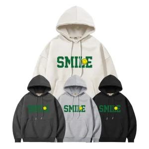 제네브 국내생산 특양 헤비 기모 후드티 레터링스마일/M-3XL까지