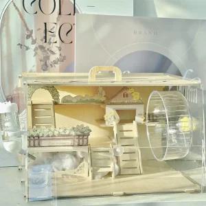 아크릴 리빙 박스 피그미다람쥐용품 케이지