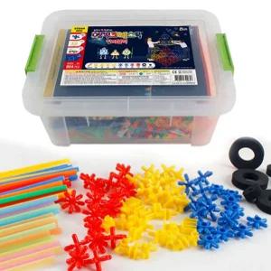 가정보육 빨대블럭 영재교구 집콕놀이 매직크레스틱창의블럭864 수학교구