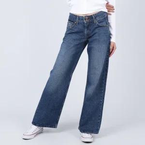 리바이스 여성 청바지 슈퍼로우 루즈 다크블루 A74980008