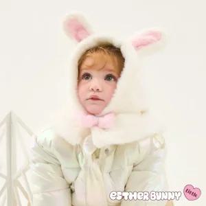 [에스더버니리틀] 깡총핑크버니후드워머