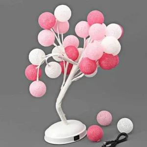 핑크 코튼볼 조명 침실무드등 USB무드등 스탠드조명 LED무드등 감성조명 거실조명등