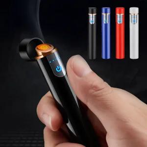 미니 전기라이터 플라즈마 USB 충전식 기프트박스 선물용 원형 전자라이터