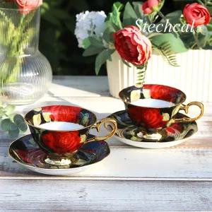 스테콜 본차이나 글램로즈 2인조 커피잔 / 부부잔