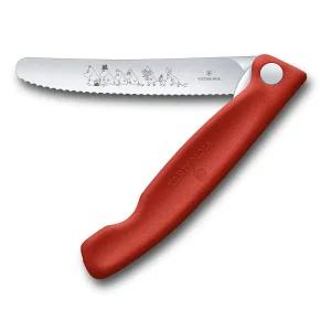 VICTORINOX (빅토리 녹스) 피크닉나이프 무민 더무민스 레드 폴딩 파링 나이프 칼 잘 드는 접이식 과도 11c