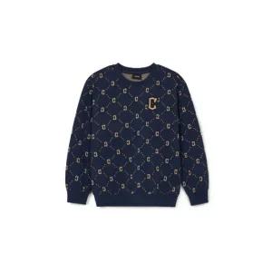 MLB키즈긴팔티 NQK 7AMTMD144-45NYS 다이아 모노그램 자가드 맨투맨 클리블랜드 가디언스