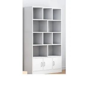 대형 책 서랍장 아이 방 거실 책장 수납 랙 캐비닛 책장(60cm) - 화이트