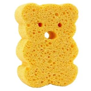 곰돌이 샤워 스펀지 아기 유아 샤워볼 목욕 스펀지 4개