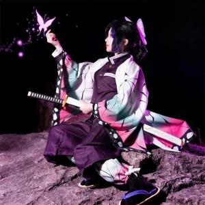 귀멸의칼날 시노부 카나에 코스프레 의상 데몬 슬레이어 할로윈 이벤트 코스튬 귀칼 굿즈