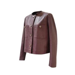 꼼빠니아 양가죽 라운드 자켓 CZFW0-WLJ520